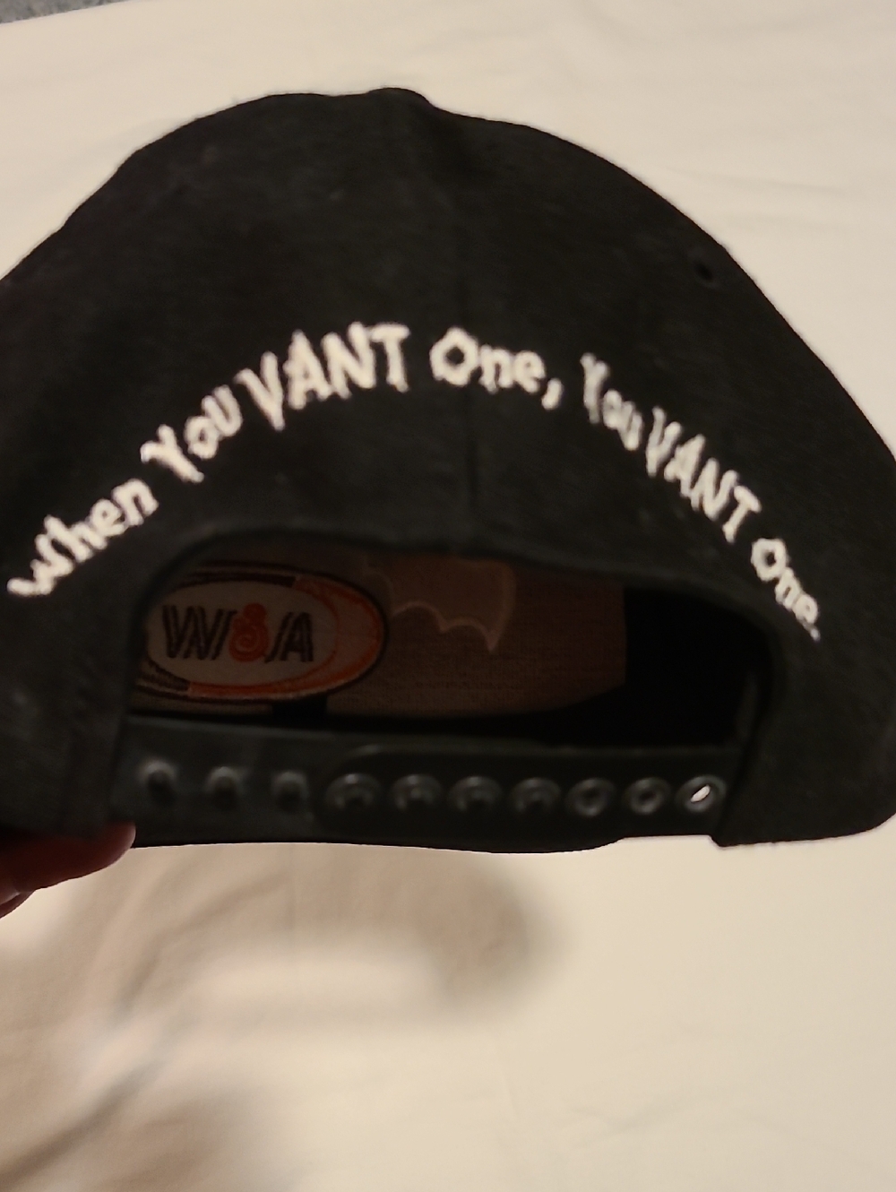 A & W Hat, When You Vant One, You Vant One. Snap Back Hat Black Bat Halloween - Picture 7 of 13